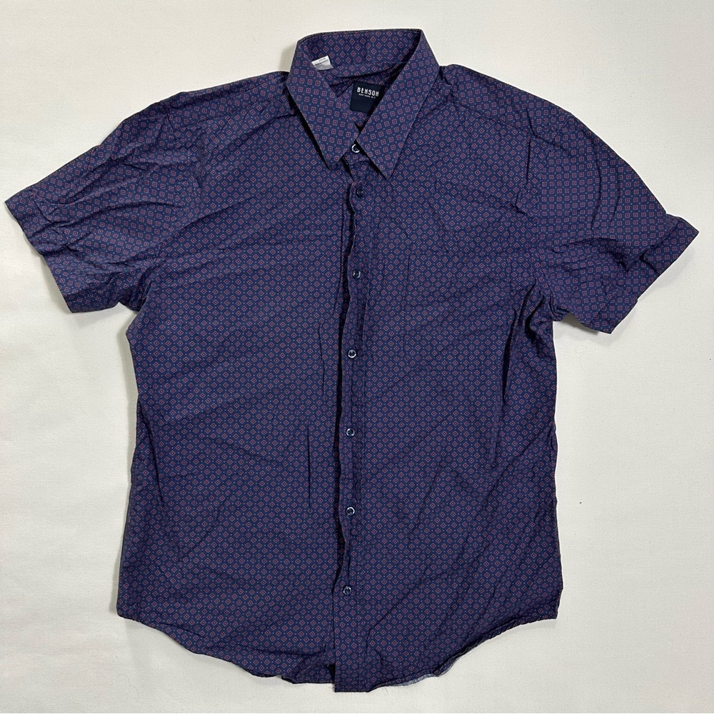 Benson New-York Casual Button-Down Short-Sleeve Men’s Shirt Size Large